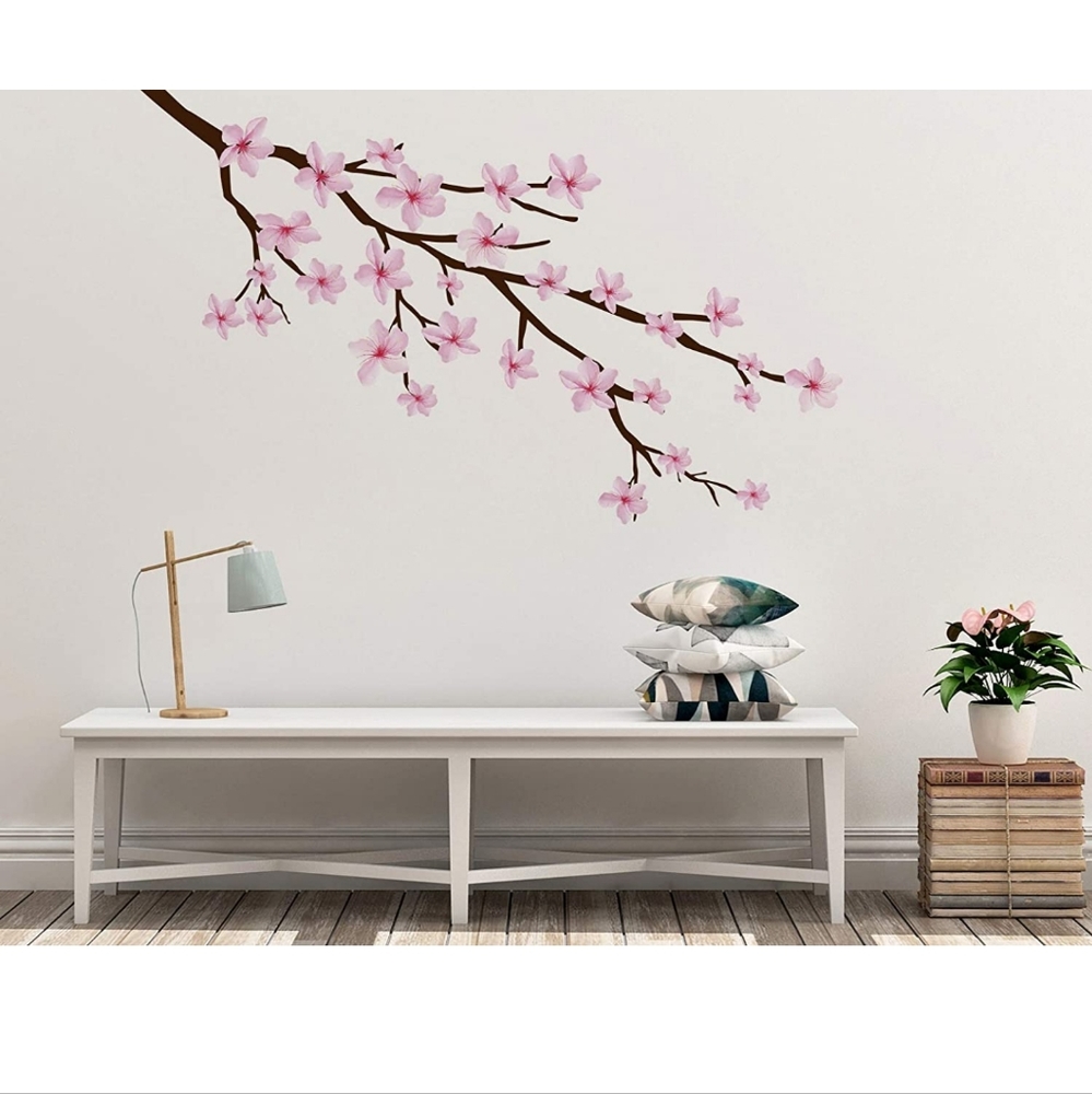 Cherry Blossom Branch Graphic Wall Decal Sticker Wall Decal